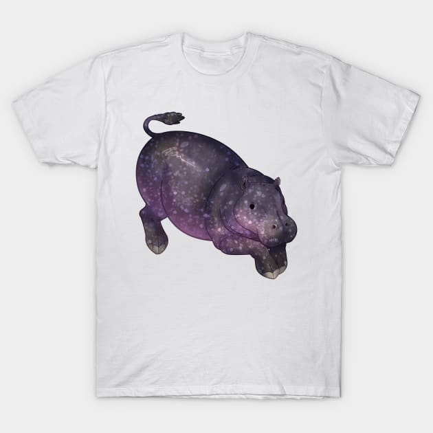 Cozy Pygmy Hippo T-Shirt by Phoenix Baldwin